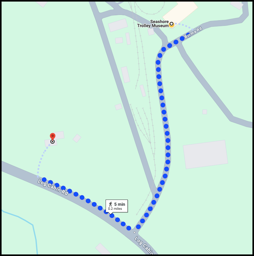 Map from Visitors Center to Library