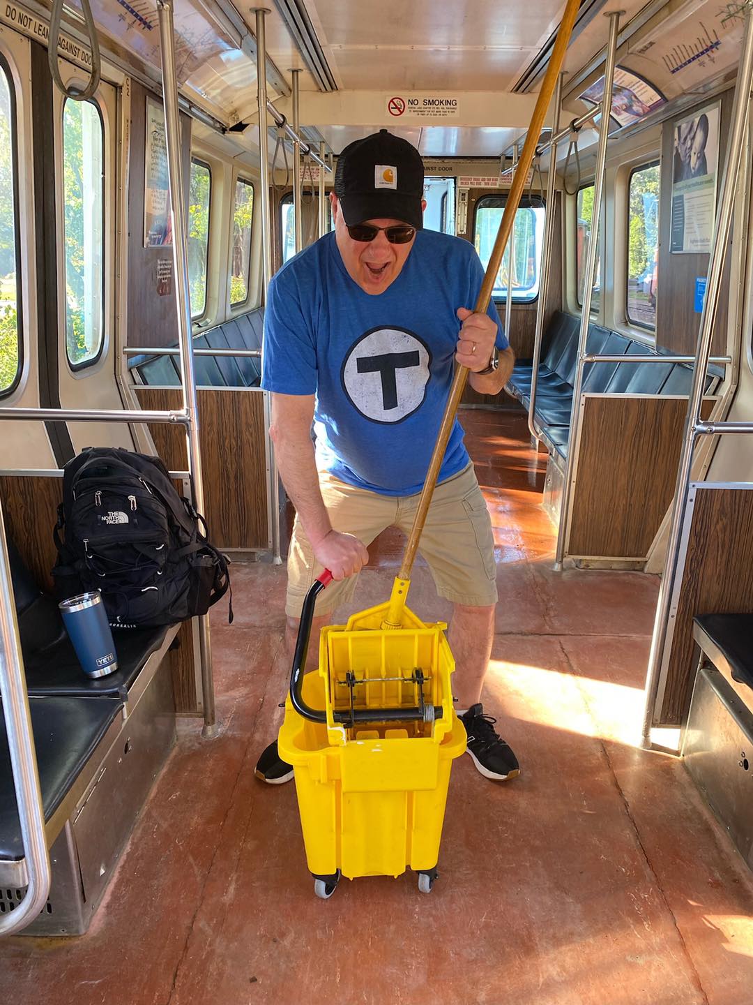 Phil Tsihlis Blue Line Mop Guy