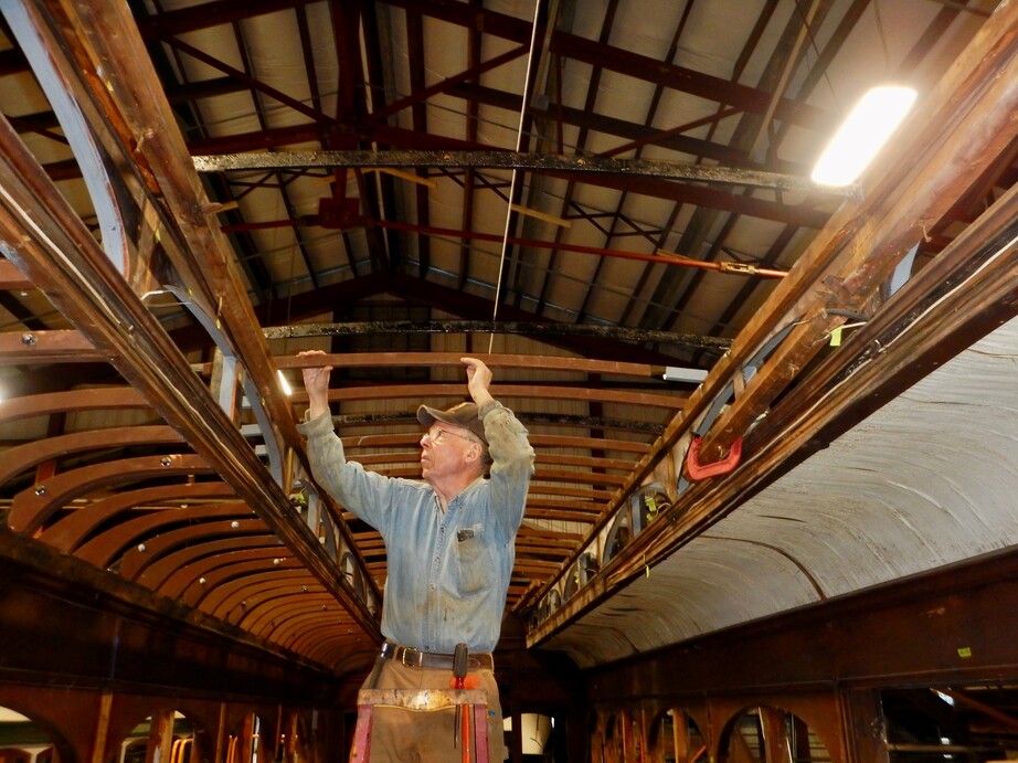 Don Curry working on the Narcissus