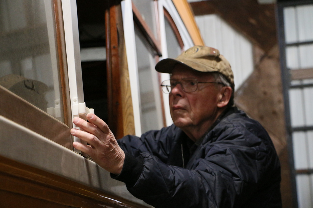 Don Curry working on Bay State 4175