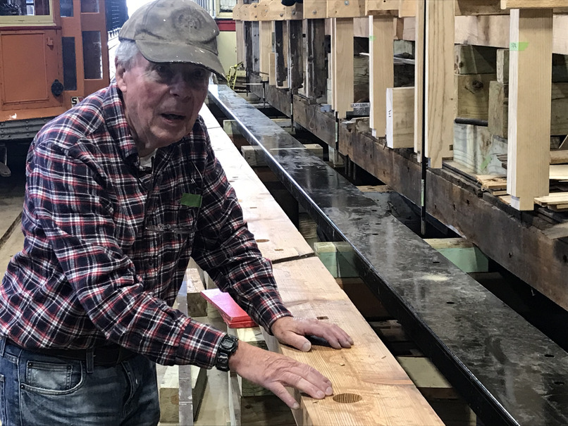 Don Curry working on the Nacissus