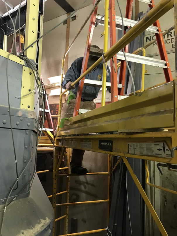 Don Curry in the paint shop