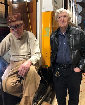 Don Curry working on Bay State 4175 with Jim Schantz