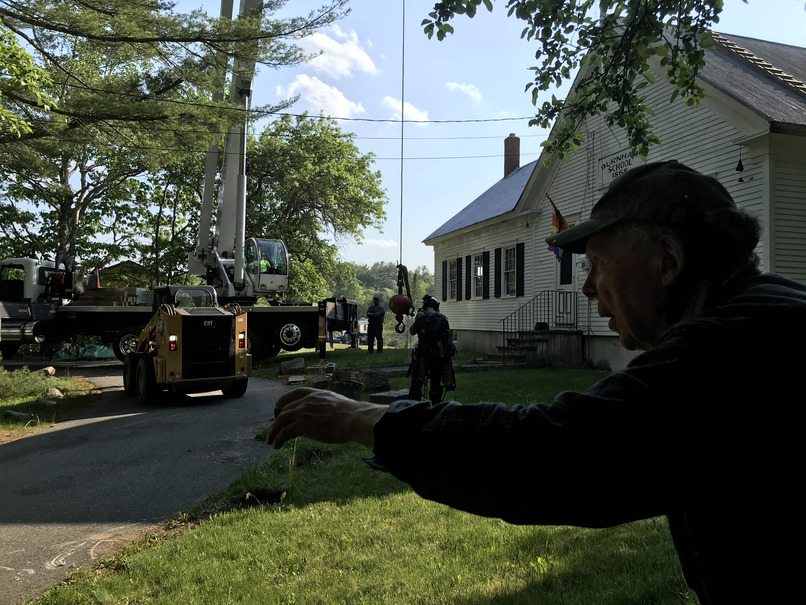 Don Curry's old School House, full of Trolley Parts